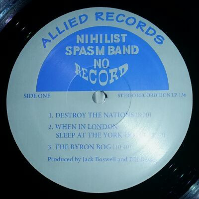 The Nihilist Spasm Band - No Record (LP, Album, RE) (Mint (M)) - Image 5