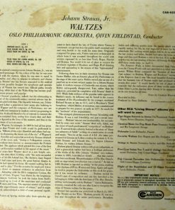Alternative view of Johann Strauss Jr. - Oslo Filharmoniske Orkester, Øivin Fjeldstad - Waltzes (LP, Album) (Mint (M))