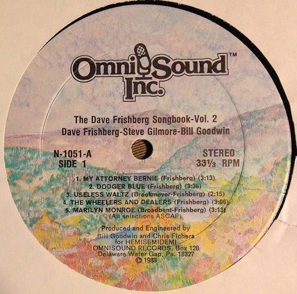 Dave Frishberg - The Dave Frishberg Songbook Volume No. 2 (LP, Album) (Very Good Plus (VG+)) - Image 3