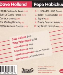 Dave Holland, Pepe Habichuela - Hands (CD, Album) (Near Mint (NM or M-)) - Image 3