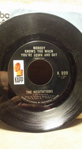 The Hesitations - The Impossible Dream (7", Single) (Near Mint (NM or M-))