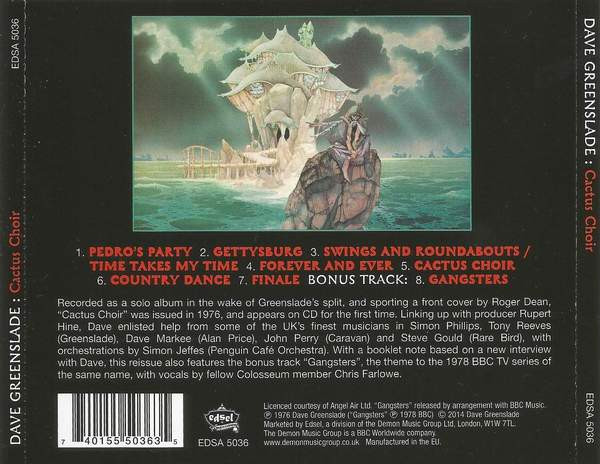 Dave Greenslade - Cactus Choir (CD, Album, RE) (Near Mint (NM or M-)) - Image 3