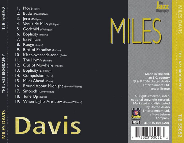 Miles Davis - The Jazz Biography (CD, Comp) (Mint (M)) - Image 2