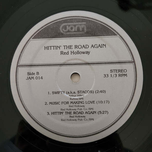 Red Holloway - Hittin' The Road Again (LP, Album) (Near Mint (NM or M-)) - Image 4