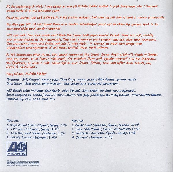 Yes - Yes (CD, Album, RE, RM, RP) (Near Mint (NM or M-)) - Image 4