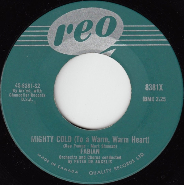 Fabian (6) - Tiger / Mighty Cold (To A Warm Warm Heart) (7") (Very Good Plus (VG+)) - Image 2