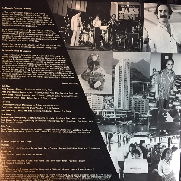 University Of Regina Jazz Band - Live At Montreux - Jazz Band (2xLP, Album, Gat) (Very Good (VG)) - Image 3