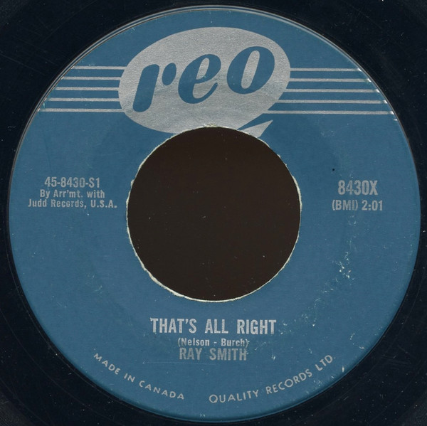 Ray Smith - That's All Right / Rockin' Little Angel (7", Single) (Near Mint (NM or M-))