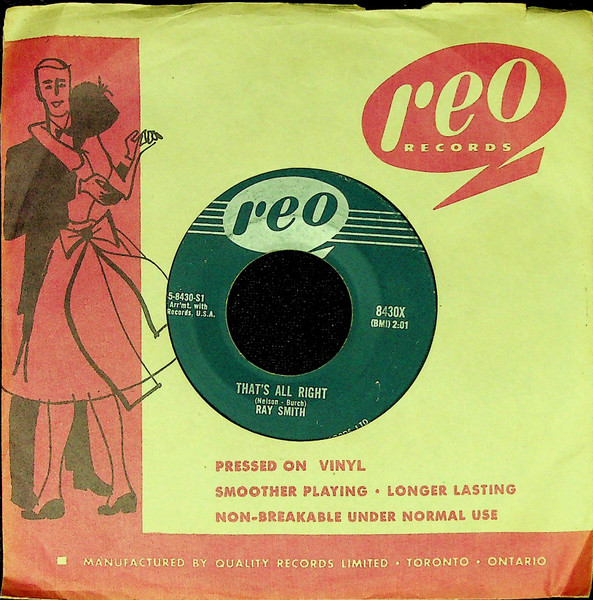 Ray Smith - That's All Right / Rockin' Little Angel (7", Single) (Near Mint (NM or M-)) - Image 3