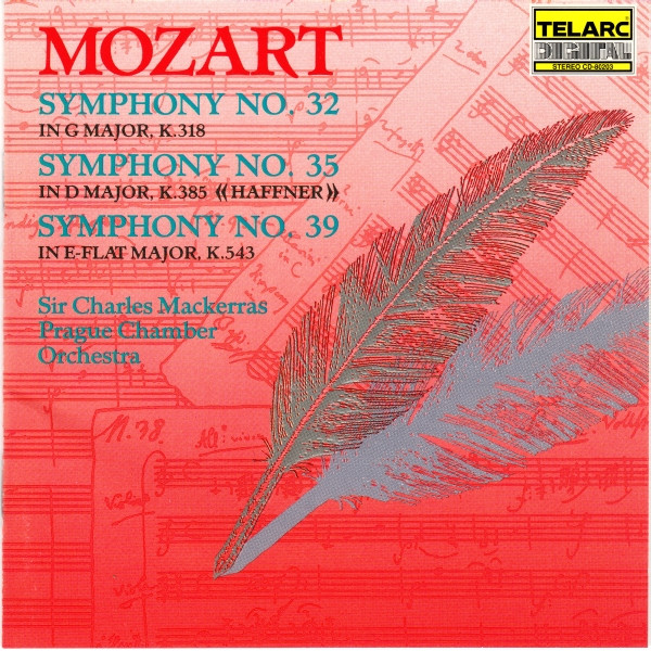 Mozart*, Sir Charles Mackerras, Prague Chamber Orchestra - Symphonies No. 32, No.35 "Haffner," & No. 39 (CD) (Near Mint (NM or M-))