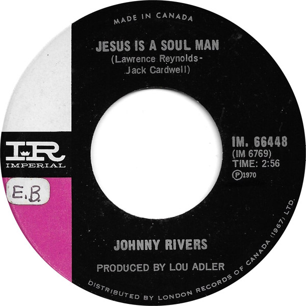 Johnny Rivers - Into The Mystic / Jesus Is A Soul Man (7", Single) (Near Mint (NM or M-)) - Image 2