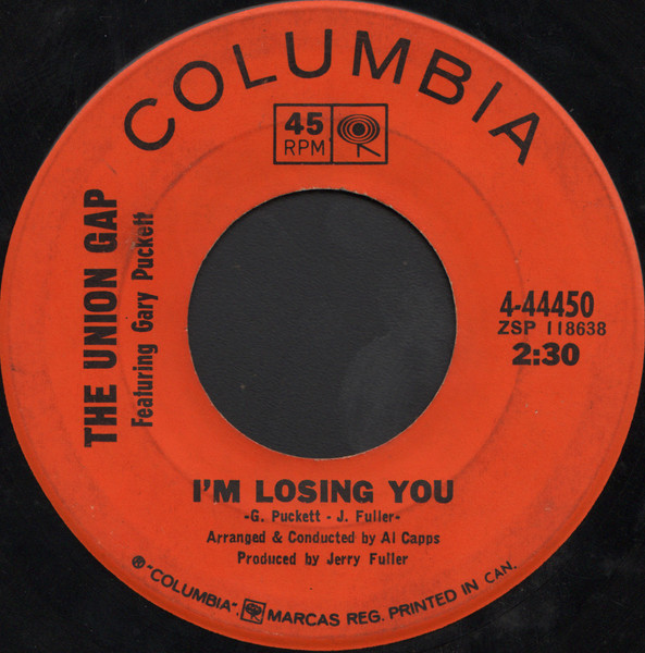 Gary Puckett & The Union Gap - Young Girl (7", Single) (Good Plus (G+)) - Image 2