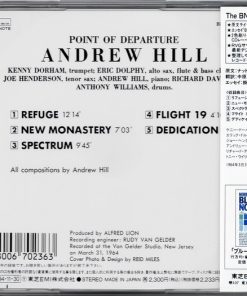 Alternative view of Andrew Hill - Point Of Departure (CD, Album, RE) (Near Mint (NM or M-))