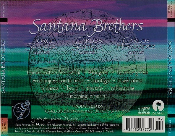 Santana Brothers - Santana Brothers (CD, Album) (Near Mint (NM or M-)) - Image 2