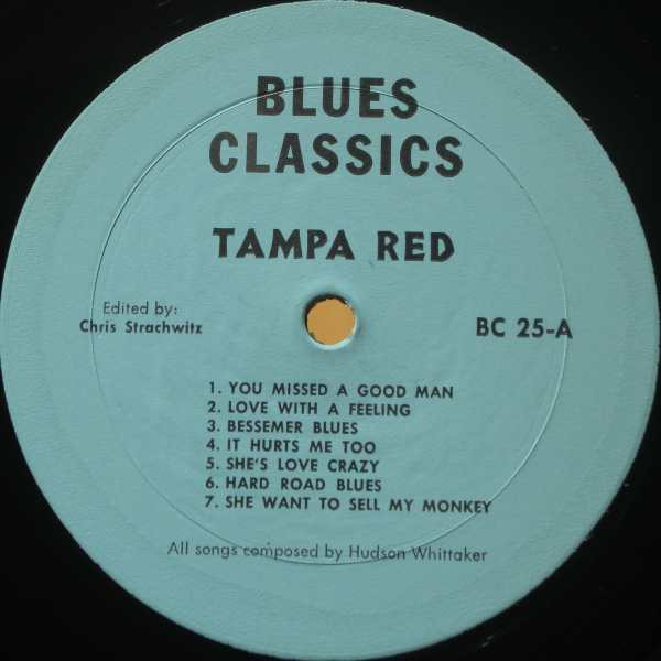 Tampa Red - The Guitar Wizard: 1935-1953 (LP, Comp, RE) (Very Good Plus (VG+)) - Image 3