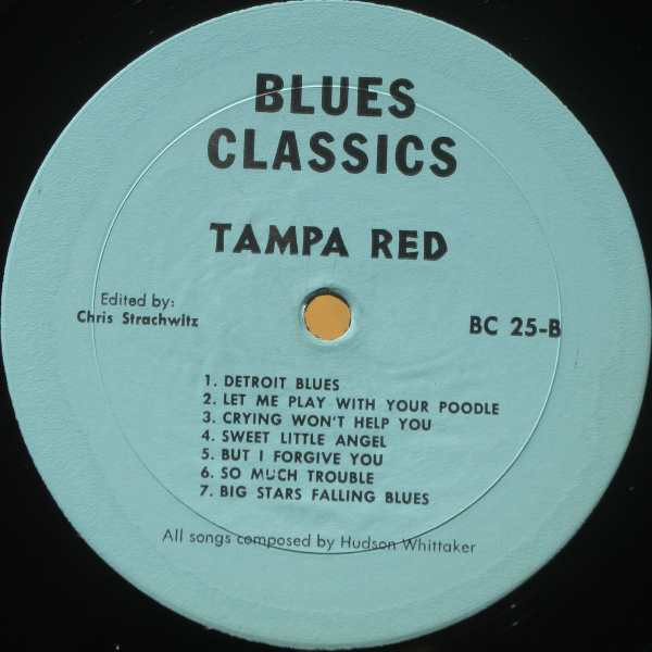 Tampa Red - The Guitar Wizard: 1935-1953 (LP, Comp, RE) (Very Good Plus (VG+)) - Image 4