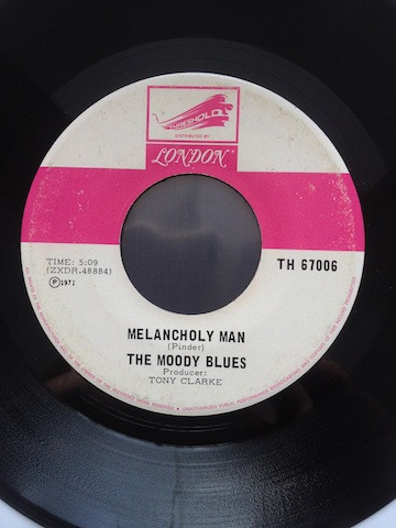 The Moody Blues - The Story In Your Eyes / Melancholy Man (7", Single) (Very Good Plus (VG+)) - Image 2