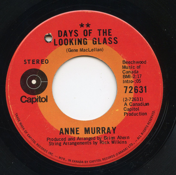 Anne Murray - Sing High - Sing Low / Days Of The Looking Glass (7", Single) (Very Good Plus (VG+)) - Image 2