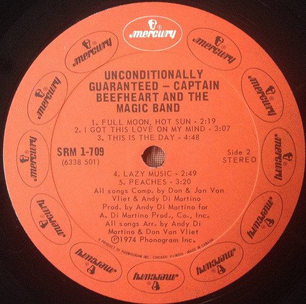 Captain Beefheart And The Magic Band - Unconditionally Guaranteed (LP, Album) (Mint (M)) - Image 4