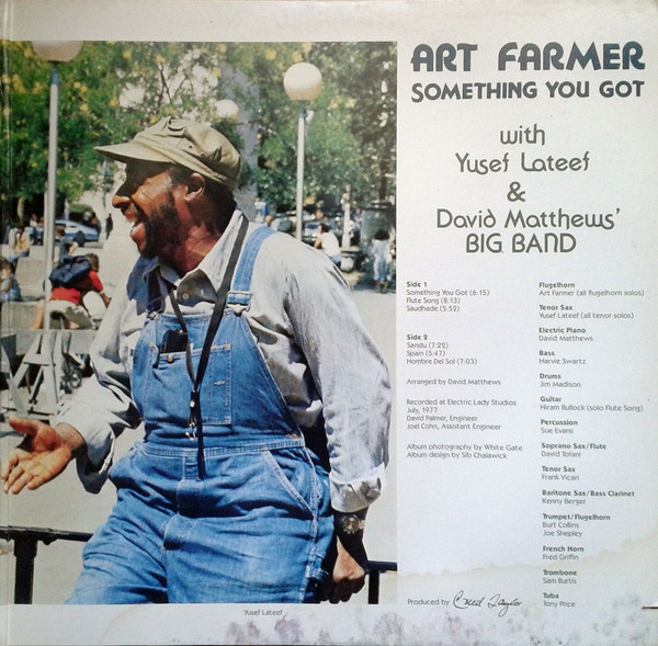 Art Farmer With Yusef Lateef & David Matthews Orchestra - Something You Got (LP, Album) (Near Mint (NM or M-)) - Image 3