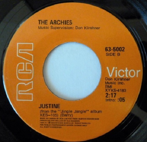 The Archies - Jingle Jangle (7", Single) (Near Mint (NM or M-)) - Image 2