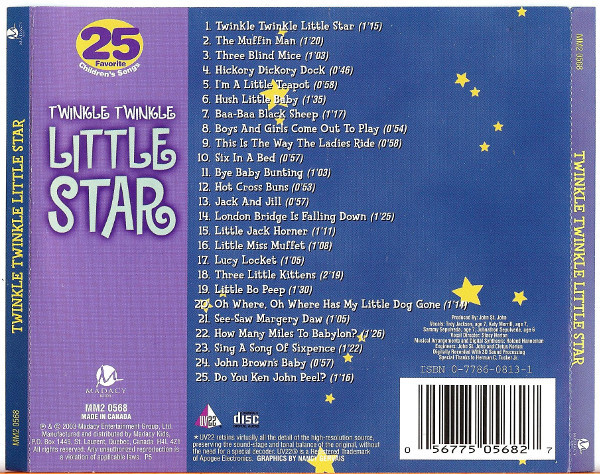 The Countdown Kids - Twinkle Twinkle Little Star (Sing-A-Long Collection) (CD) (Mint (M)) - Image 2