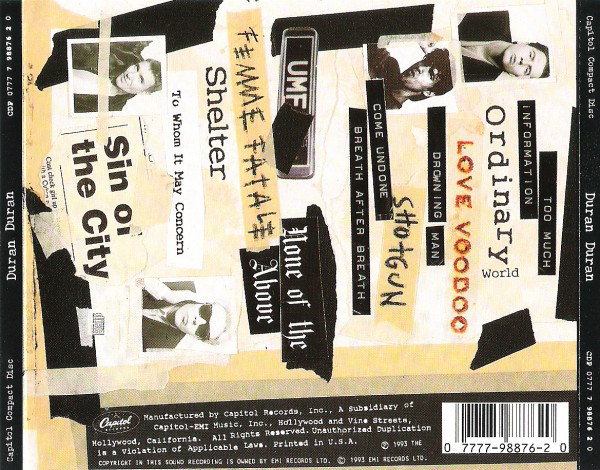 Duran Duran - Duran Duran (CD, Album, RP) (Mint (M)) - Image 2
