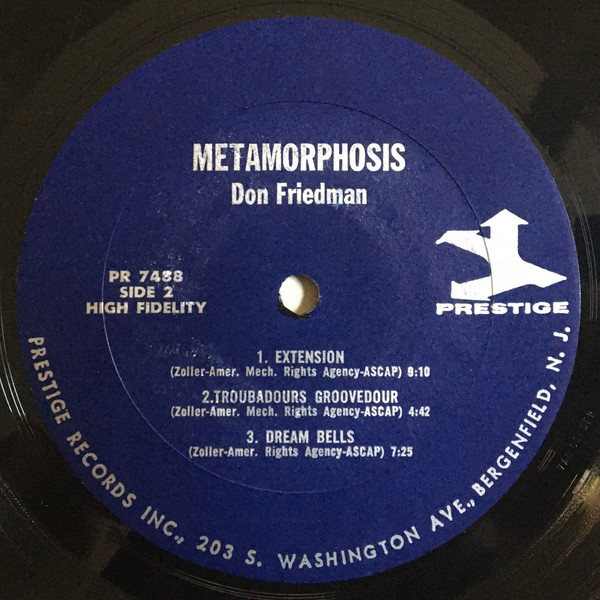 Don Friedman - Metamorphosis (LP, Album, Mono) (Very Good (VG)) - Image 4