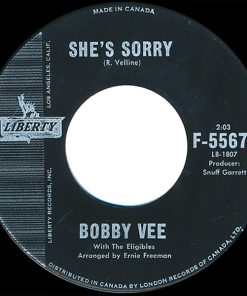 Bobby Vee With The Eligibles - She's Sorry / I'll Make You Mine (7", Single) (Near Mint (NM or M-))