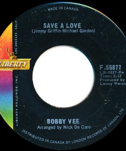 Bobby Vee - Save A Love (7", Single) (Near Mint (NM or M-))