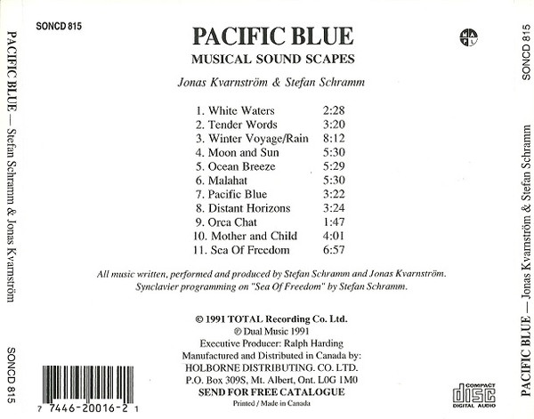 Jonas Kvarnström & Stefan Schramm - Pacific Blue (Musical Sound Scapes) (CD) (Near Mint (NM or M-)) - Image 2