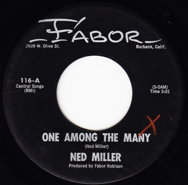 Ned Miller - One Among The Many (7", Single) (Near Mint (NM or M-))