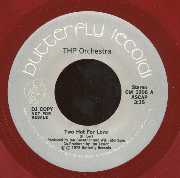 THP Orchestra - Two Hot For Love (7", Promo, Red) (Near Mint (NM or M-))