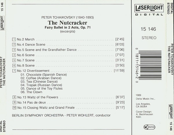 Pyotr Ilyich Tchaikovsky - Berliner Symphoniker, Peter Wohlert - The Nutcracker (Highlights) (CD, Album) (Very Good Plus (VG+)) - Image 2