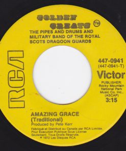 The Pipes And Drums Of The Royal Scots Dragoon Guards (Carabiniers And Greys) And The Military Band Of The Royal Scots Dragoon Guards (Carabiniers And Greys) - Amazing Grace / The Little Drummer Boy (7") (Near Mint (NM or M-))