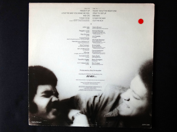 John Lee (3) & Gerry Brown - Still Can't Say Enough (LP, Album, RE) (Very Good Plus (VG+)) - Image 2