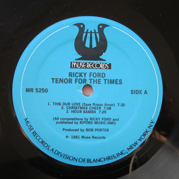 Ricky Ford - Tenor For The Times (LP, Album) (Very Good Plus (VG+)) - Image 3