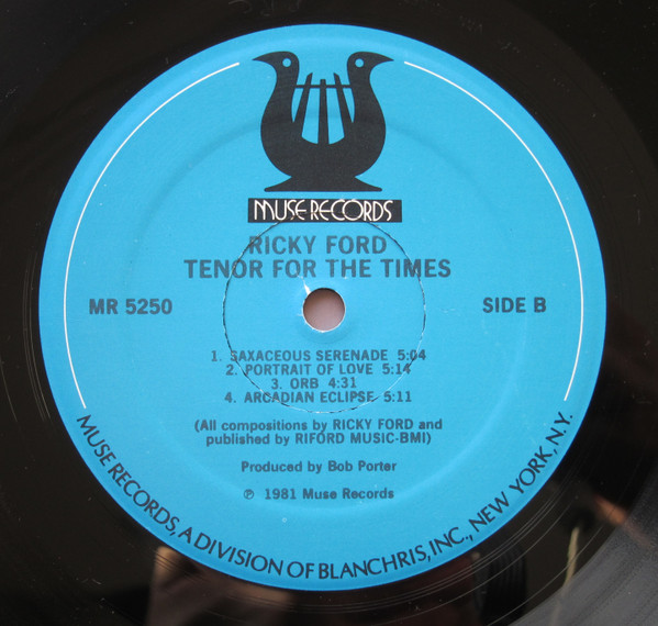 Ricky Ford - Tenor For The Times (LP, Album) (Very Good Plus (VG+)) - Image 4