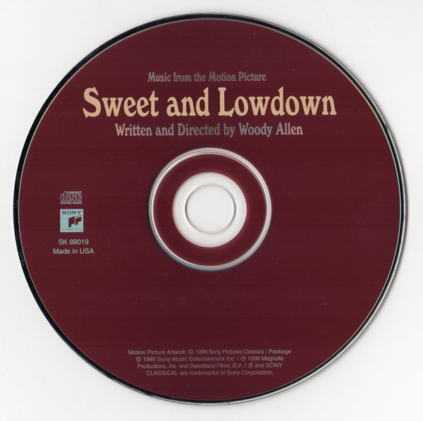 Various - Sweet And Lowdown (Music From The Motion Picture Written And Directed By Woody Allen) (CD, Album) (Near Mint (NM or M-)) - Image 3