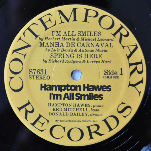 Hampton Hawes - I'm All Smiles (LP, Album) (Very Good Plus (VG+)) - Image 3