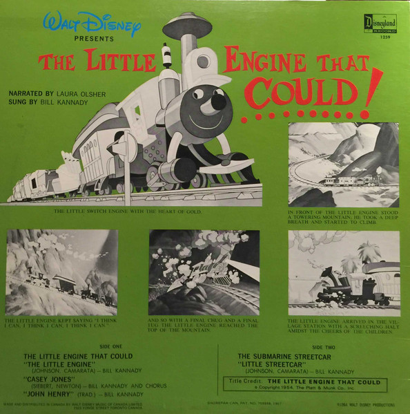 Laura Olsher, Bill Kanady - The Little Engine That Could (LP, Album, RP) (Mint (M)) - Image 2