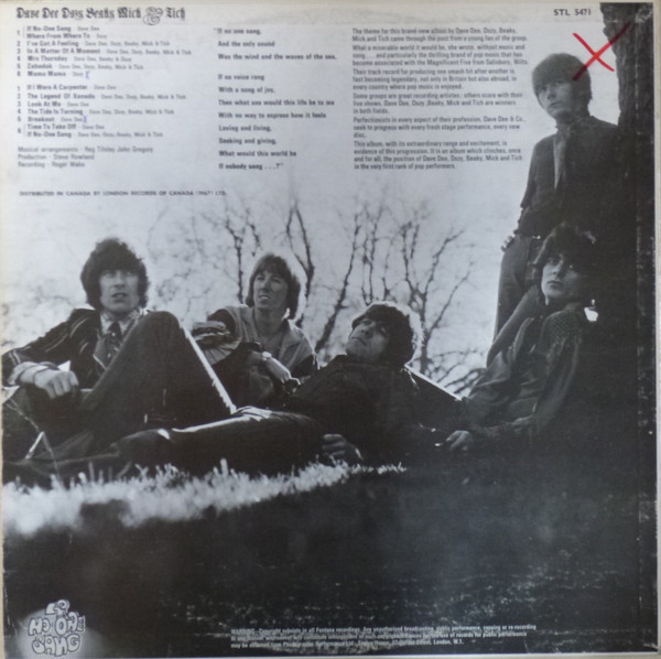 Dave Dee, Dozy, Beaky, Mick & Tich - If No-One Sang (LP, Album) (Very Good Plus (VG+)) - Image 2