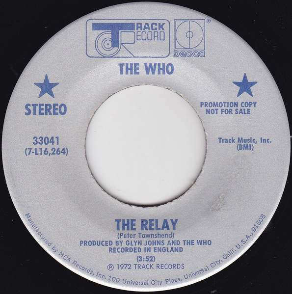 The Who - The Relay / Wasp Man (7", Single, Promo) (Near Mint (NM or M-))