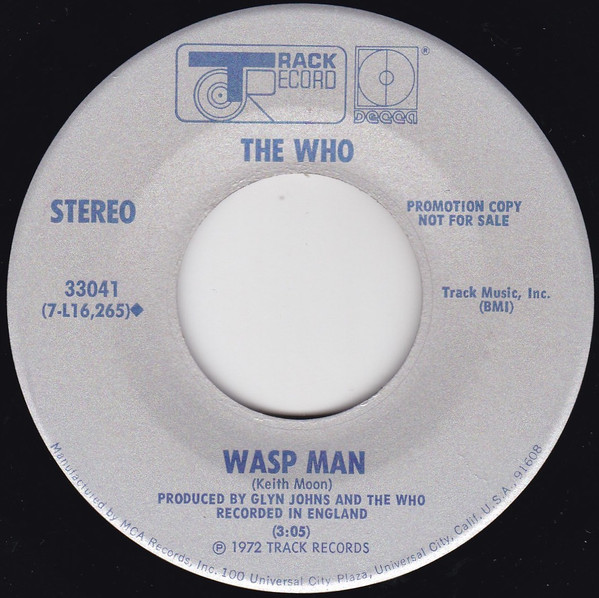 The Who - The Relay / Wasp Man (7", Single, Promo) (Near Mint (NM or M-)) - Image 2