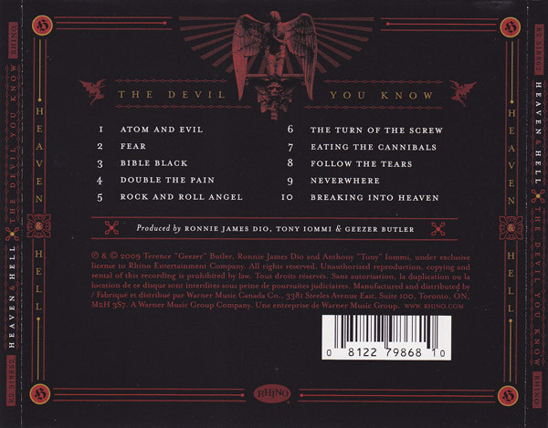 Heaven & Hell (2) - The Devil You Know (CD, Album) (Near Mint (NM or M-)) - Image 2