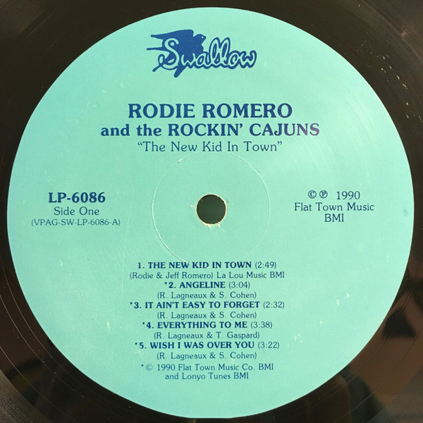 Roddie Romero & The Rockin' Cajuns - The New Kid In Town (LP, Album) (Very Good Plus (VG+)) - Image 3