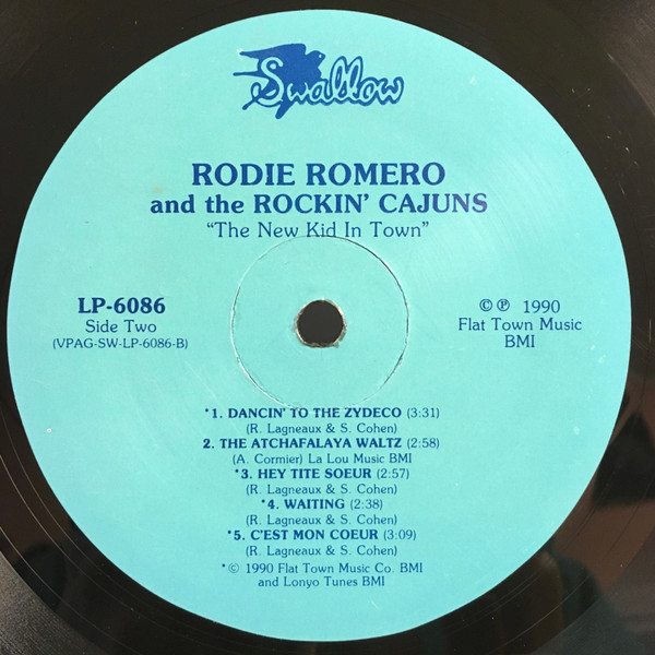 Roddie Romero & The Rockin' Cajuns - The New Kid In Town (LP, Album) (Very Good Plus (VG+)) - Image 4