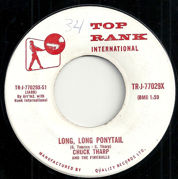 Charles L. Tharp And The Fireballs - Long, Long Ponytail (7", Single, Mono) (Very Good (VG))
