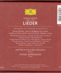 Alternative view of Hugo Wolf, Dietrich Fischer-Dieskau, Daniel Barenboim - Lieder (6xCD, RM + Box, Comp) (Near Mint (NM or M-))