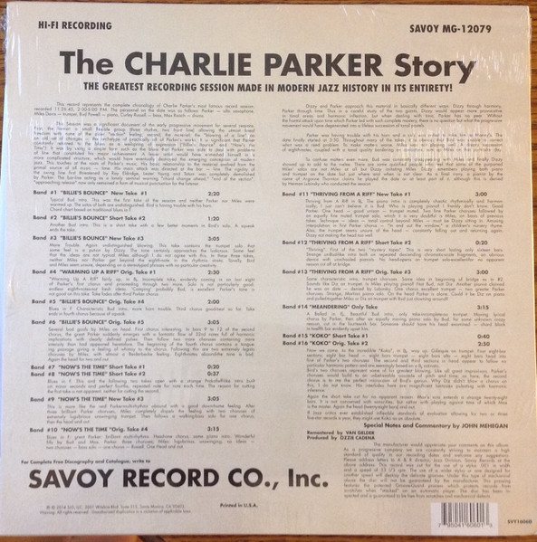 Charlie Parker - The Charlie Parker Story (LP, Album, RSD, RE, RM) (Near Mint (NM or M-)) - Image 2